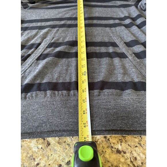 American Eagle Hoodie Mens LARGE AE Long Sleeve Hooded Sweatshirt BLACK - Picture 8 of 10